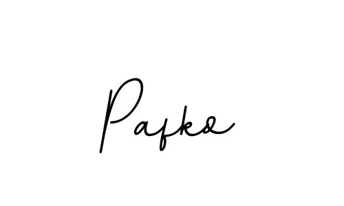 Use a signature maker to create a handwritten signature online. With this signature software, you can design (BallpointsItalic-DORy9) your own signature for name Pafko. Pafko signature style 11 images and pictures png