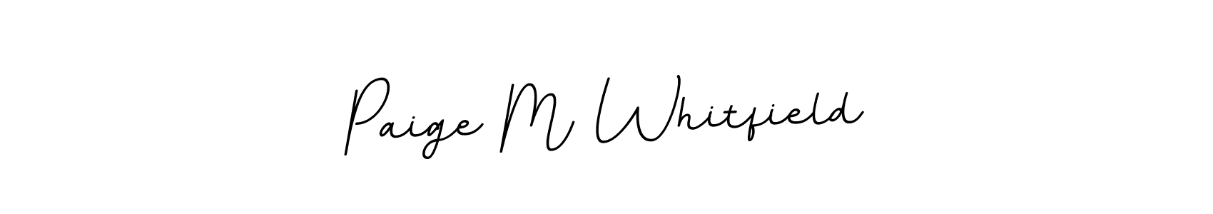 Paige M Whitfield stylish signature style. Best Handwritten Sign (BallpointsItalic-DORy9) for my name. Handwritten Signature Collection Ideas for my name Paige M Whitfield. Paige M Whitfield signature style 11 images and pictures png
