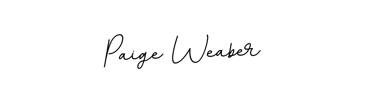How to make Paige Weaber name signature. Use BallpointsItalic-DORy9 style for creating short signs online. This is the latest handwritten sign. Paige Weaber signature style 11 images and pictures png