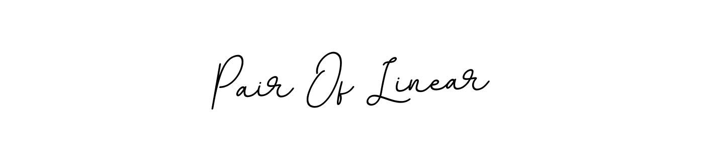 Create a beautiful signature design for name Pair Of Linear. With this signature (BallpointsItalic-DORy9) fonts, you can make a handwritten signature for free. Pair Of Linear signature style 11 images and pictures png