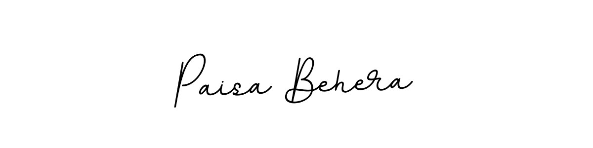 Create a beautiful signature design for name Paisa Behera. With this signature (BallpointsItalic-DORy9) fonts, you can make a handwritten signature for free. Paisa Behera signature style 11 images and pictures png