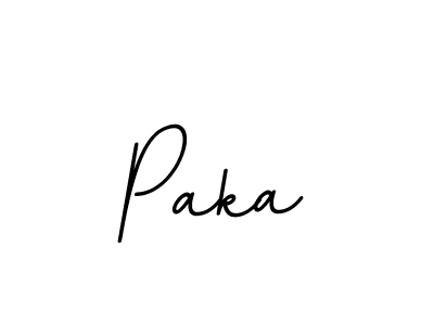 Make a beautiful signature design for name Paka. With this signature (BallpointsItalic-DORy9) style, you can create a handwritten signature for free. Paka signature style 11 images and pictures png