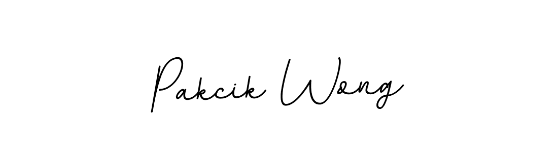 The best way (BallpointsItalic-DORy9) to make a short signature is to pick only two or three words in your name. The name Pakcik Wong include a total of six letters. For converting this name. Pakcik Wong signature style 11 images and pictures png