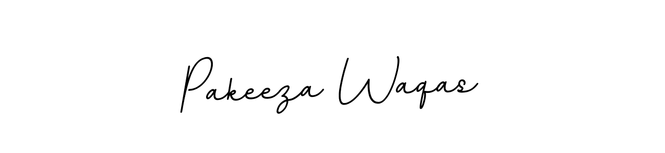Use a signature maker to create a handwritten signature online. With this signature software, you can design (BallpointsItalic-DORy9) your own signature for name Pakeeza Waqas. Pakeeza Waqas signature style 11 images and pictures png