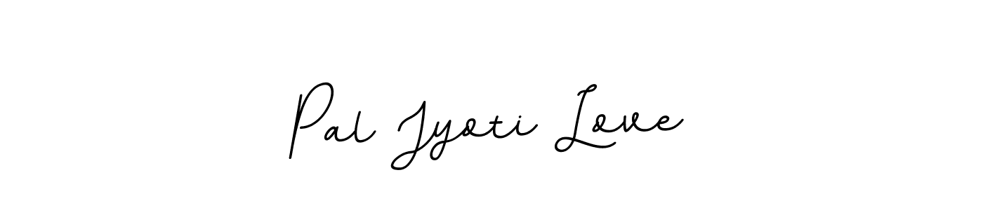 How to make Pal Jyoti Love name signature. Use BallpointsItalic-DORy9 style for creating short signs online. This is the latest handwritten sign. Pal Jyoti Love signature style 11 images and pictures png