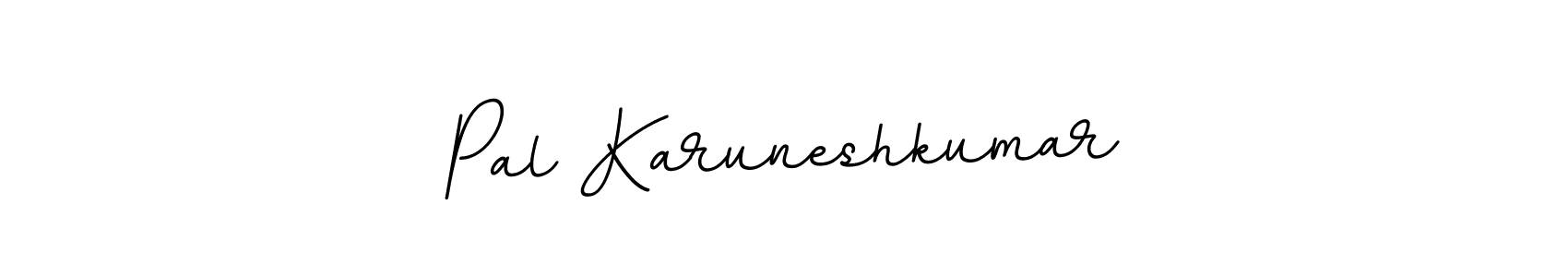 Use a signature maker to create a handwritten signature online. With this signature software, you can design (BallpointsItalic-DORy9) your own signature for name Pal Karuneshkumar. Pal Karuneshkumar signature style 11 images and pictures png