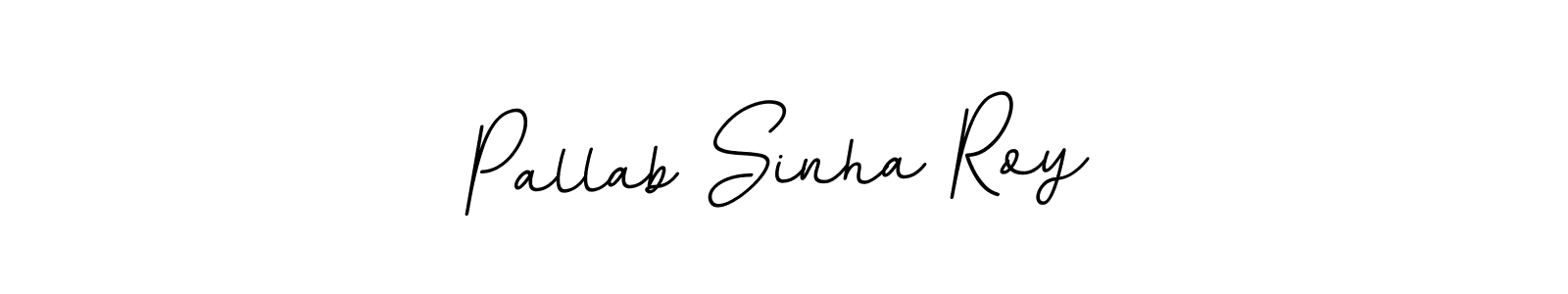 Design your own signature with our free online signature maker. With this signature software, you can create a handwritten (BallpointsItalic-DORy9) signature for name Pallab Sinha Roy. Pallab Sinha Roy signature style 11 images and pictures png