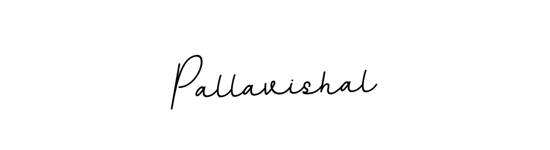 How to make Pallavishal name signature. Use BallpointsItalic-DORy9 style for creating short signs online. This is the latest handwritten sign. Pallavishal signature style 11 images and pictures png