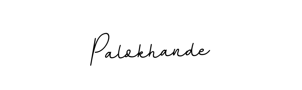 Design your own signature with our free online signature maker. With this signature software, you can create a handwritten (BallpointsItalic-DORy9) signature for name Palokhande. Palokhande signature style 11 images and pictures png