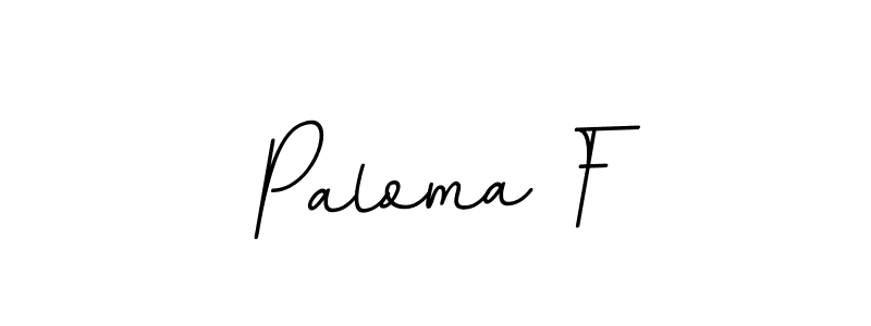 Create a beautiful signature design for name Paloma F. With this signature (BallpointsItalic-DORy9) fonts, you can make a handwritten signature for free. Paloma F signature style 11 images and pictures png