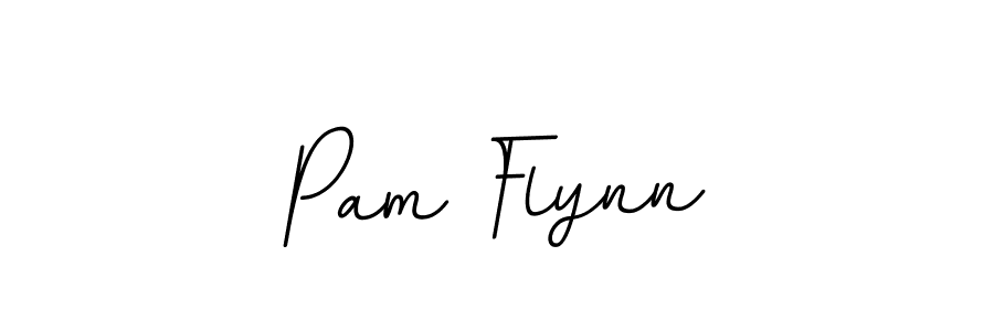 Make a beautiful signature design for name Pam Flynn. With this signature (BallpointsItalic-DORy9) style, you can create a handwritten signature for free. Pam Flynn signature style 11 images and pictures png
