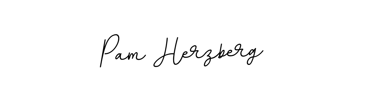 Make a beautiful signature design for name Pam Herzberg. With this signature (BallpointsItalic-DORy9) style, you can create a handwritten signature for free. Pam Herzberg signature style 11 images and pictures png