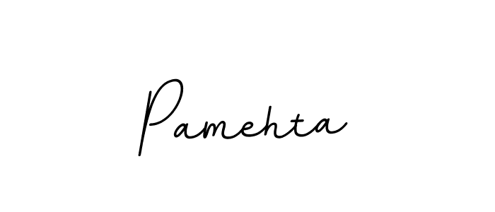 Use a signature maker to create a handwritten signature online. With this signature software, you can design (BallpointsItalic-DORy9) your own signature for name Pamehta. Pamehta signature style 11 images and pictures png