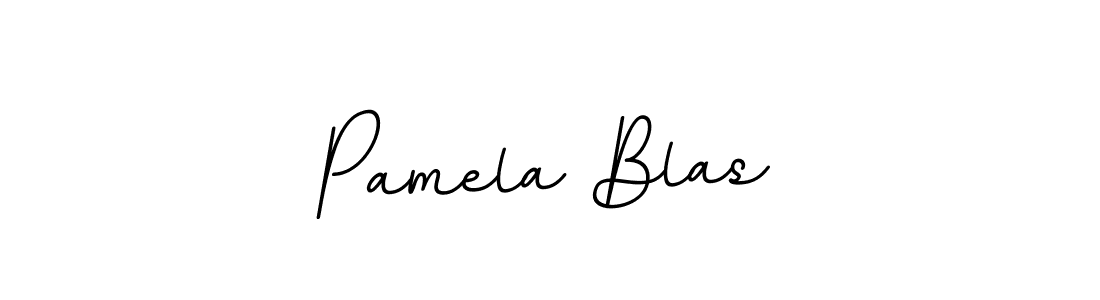 How to make Pamela Blas name signature. Use BallpointsItalic-DORy9 style for creating short signs online. This is the latest handwritten sign. Pamela Blas signature style 11 images and pictures png