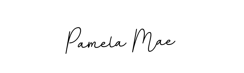 This is the best signature style for the Pamela Mae name. Also you like these signature font (BallpointsItalic-DORy9). Mix name signature. Pamela Mae signature style 11 images and pictures png