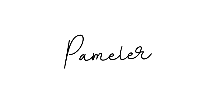 if you are searching for the best signature style for your name Pameler. so please give up your signature search. here we have designed multiple signature styles  using BallpointsItalic-DORy9. Pameler signature style 11 images and pictures png