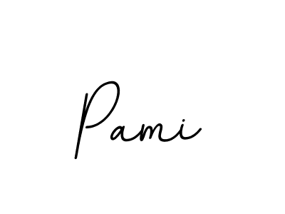 You should practise on your own different ways (BallpointsItalic-DORy9) to write your name (Pami) in signature. don't let someone else do it for you. Pami signature style 11 images and pictures png