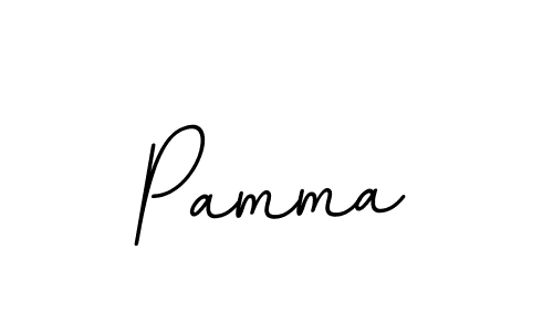 Design your own signature with our free online signature maker. With this signature software, you can create a handwritten (BallpointsItalic-DORy9) signature for name Pamma. Pamma signature style 11 images and pictures png