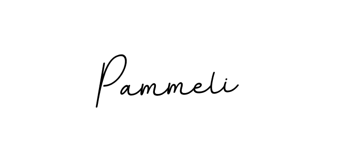 Make a beautiful signature design for name Pammeli. With this signature (BallpointsItalic-DORy9) style, you can create a handwritten signature for free. Pammeli signature style 11 images and pictures png