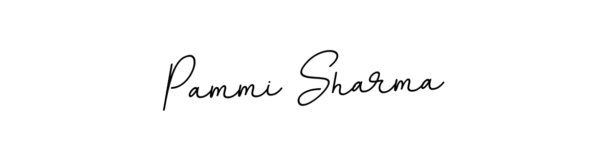 Create a beautiful signature design for name Pammi Sharma. With this signature (BallpointsItalic-DORy9) fonts, you can make a handwritten signature for free. Pammi Sharma signature style 11 images and pictures png