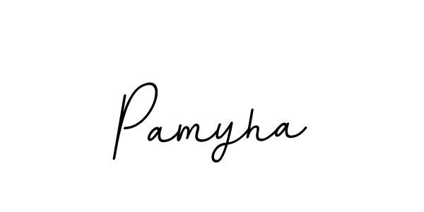 if you are searching for the best signature style for your name Pamyha. so please give up your signature search. here we have designed multiple signature styles  using BallpointsItalic-DORy9. Pamyha signature style 11 images and pictures png