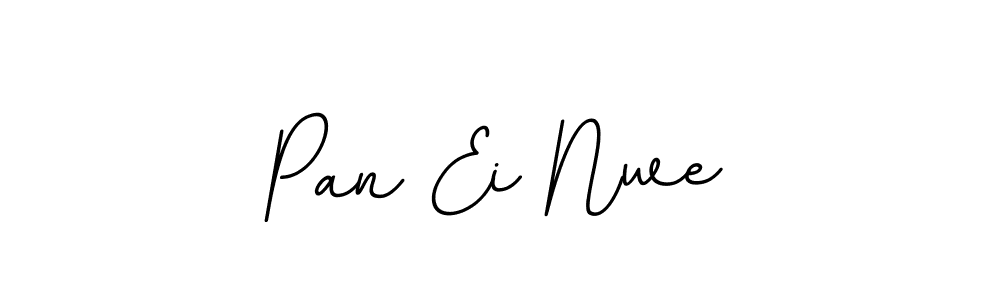 You should practise on your own different ways (BallpointsItalic-DORy9) to write your name (Pan Ei Nwe) in signature. don't let someone else do it for you. Pan Ei Nwe signature style 11 images and pictures png