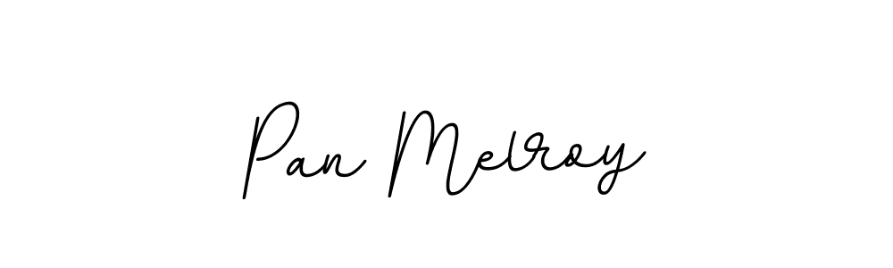 Create a beautiful signature design for name Pan Melroy. With this signature (BallpointsItalic-DORy9) fonts, you can make a handwritten signature for free. Pan Melroy signature style 11 images and pictures png