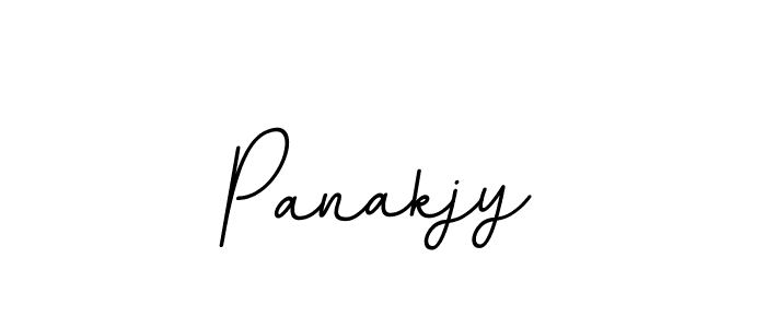 How to make Panakjy name signature. Use BallpointsItalic-DORy9 style for creating short signs online. This is the latest handwritten sign. Panakjy signature style 11 images and pictures png