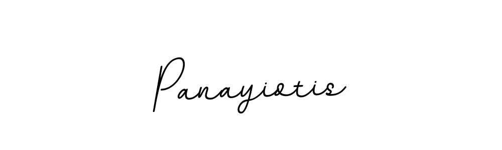 How to make Panayiotis name signature. Use BallpointsItalic-DORy9 style for creating short signs online. This is the latest handwritten sign. Panayiotis signature style 11 images and pictures png