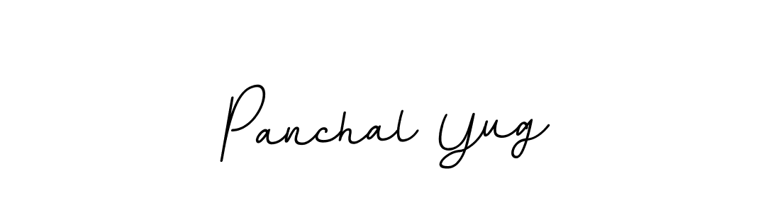 Panchal Yug stylish signature style. Best Handwritten Sign (BallpointsItalic-DORy9) for my name. Handwritten Signature Collection Ideas for my name Panchal Yug. Panchal Yug signature style 11 images and pictures png