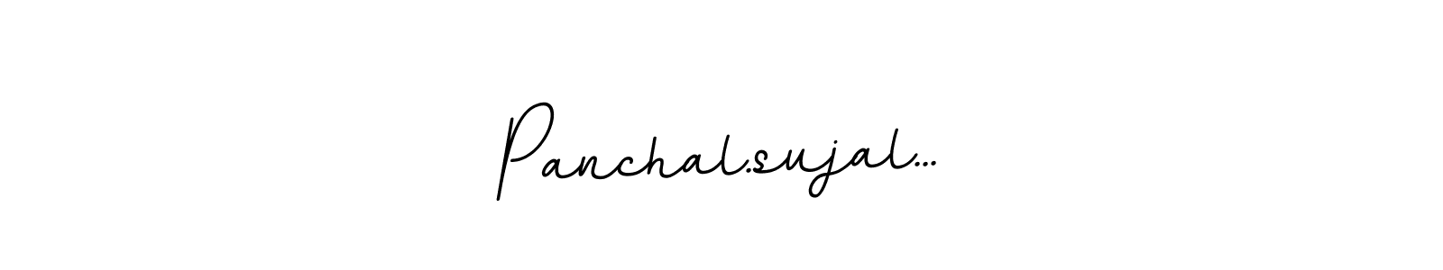 Design your own signature with our free online signature maker. With this signature software, you can create a handwritten (BallpointsItalic-DORy9) signature for name Panchal.sujal.... Panchal.sujal... signature style 11 images and pictures png
