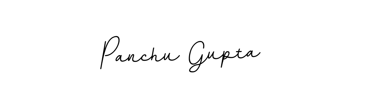 You should practise on your own different ways (BallpointsItalic-DORy9) to write your name (Panchu Gupta) in signature. don't let someone else do it for you. Panchu Gupta signature style 11 images and pictures png