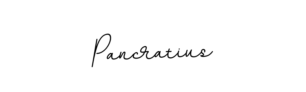 Create a beautiful signature design for name Pancratius. With this signature (BallpointsItalic-DORy9) fonts, you can make a handwritten signature for free. Pancratius signature style 11 images and pictures png