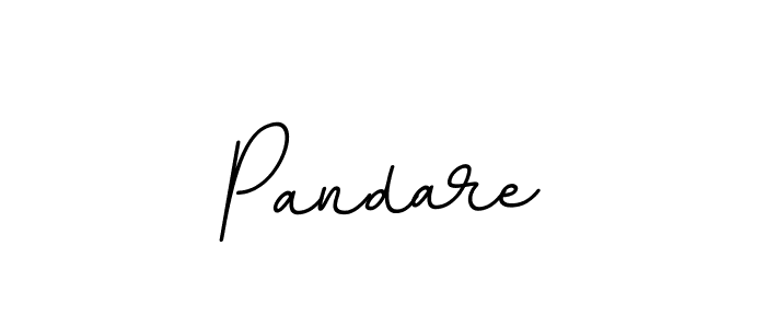 Design your own signature with our free online signature maker. With this signature software, you can create a handwritten (BallpointsItalic-DORy9) signature for name Pandare. Pandare signature style 11 images and pictures png
