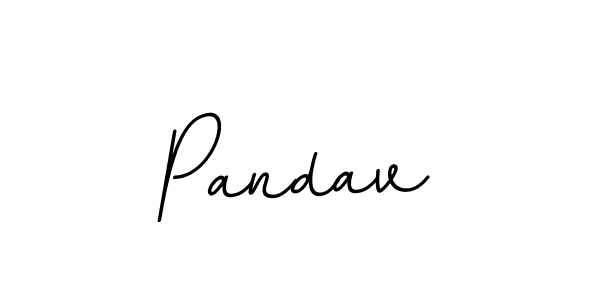 Use a signature maker to create a handwritten signature online. With this signature software, you can design (BallpointsItalic-DORy9) your own signature for name Pandav. Pandav signature style 11 images and pictures png