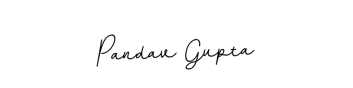 Design your own signature with our free online signature maker. With this signature software, you can create a handwritten (BallpointsItalic-DORy9) signature for name Pandav Gupta. Pandav Gupta signature style 11 images and pictures png