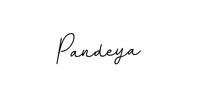 Design your own signature with our free online signature maker. With this signature software, you can create a handwritten (BallpointsItalic-DORy9) signature for name Pandeya. Pandeya signature style 11 images and pictures png