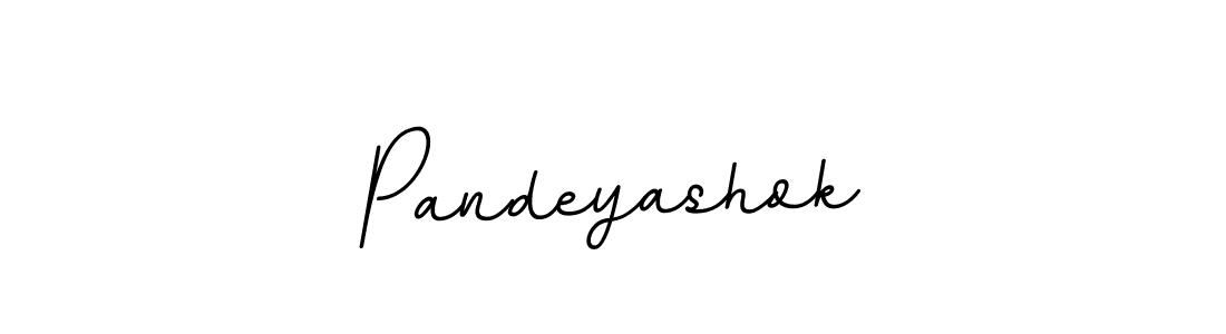 The best way (BallpointsItalic-DORy9) to make a short signature is to pick only two or three words in your name. The name Pandeyashok include a total of six letters. For converting this name. Pandeyashok signature style 11 images and pictures png