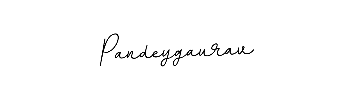 How to make Pandeygaurav name signature. Use BallpointsItalic-DORy9 style for creating short signs online. This is the latest handwritten sign. Pandeygaurav signature style 11 images and pictures png