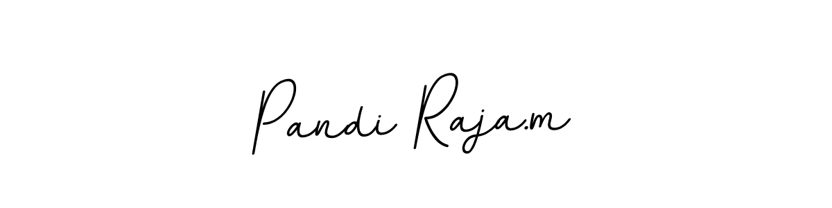 How to make Pandi Raja.m name signature. Use BallpointsItalic-DORy9 style for creating short signs online. This is the latest handwritten sign. Pandi Raja.m signature style 11 images and pictures png