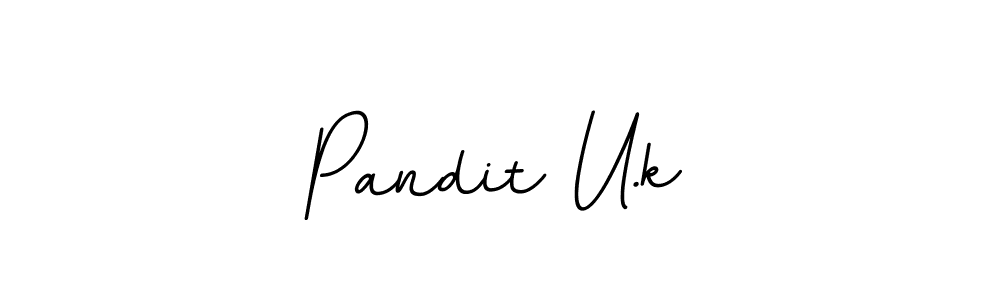 Use a signature maker to create a handwritten signature online. With this signature software, you can design (BallpointsItalic-DORy9) your own signature for name Pandit U.k. Pandit U.k signature style 11 images and pictures png