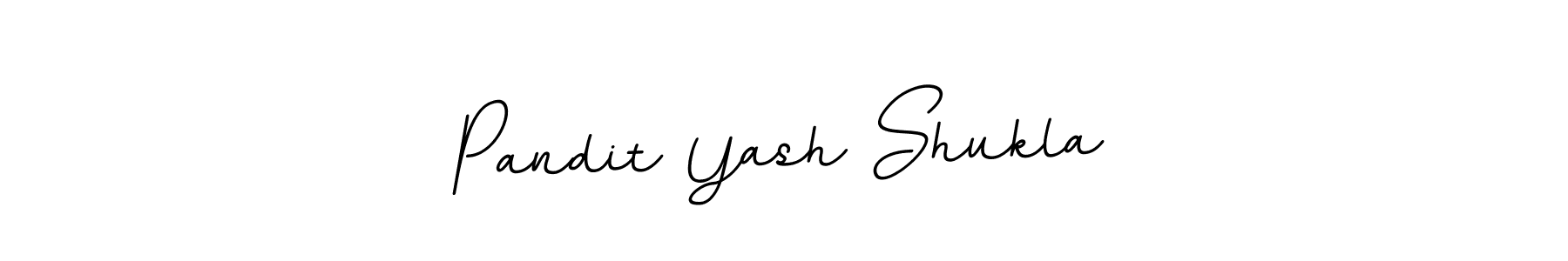 Create a beautiful signature design for name Pandit Yash Shukla. With this signature (BallpointsItalic-DORy9) fonts, you can make a handwritten signature for free. Pandit Yash Shukla signature style 11 images and pictures png