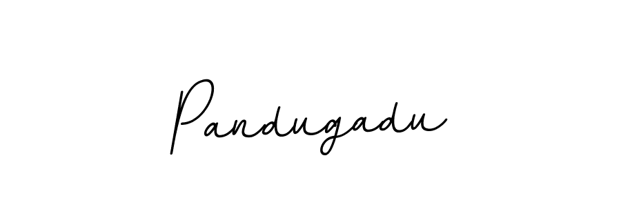 You should practise on your own different ways (BallpointsItalic-DORy9) to write your name (Pandugadu) in signature. don't let someone else do it for you. Pandugadu signature style 11 images and pictures png