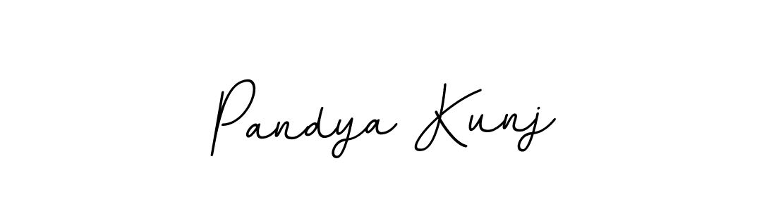 Pandya Kunj stylish signature style. Best Handwritten Sign (BallpointsItalic-DORy9) for my name. Handwritten Signature Collection Ideas for my name Pandya Kunj. Pandya Kunj signature style 11 images and pictures png