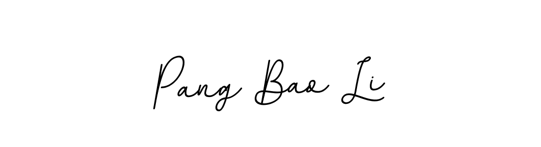 Use a signature maker to create a handwritten signature online. With this signature software, you can design (BallpointsItalic-DORy9) your own signature for name Pang Bao Li. Pang Bao Li signature style 11 images and pictures png