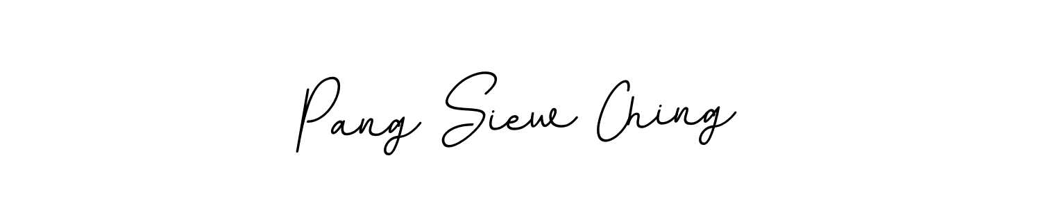 The best way (BallpointsItalic-DORy9) to make a short signature is to pick only two or three words in your name. The name Pang Siew Ching include a total of six letters. For converting this name. Pang Siew Ching signature style 11 images and pictures png