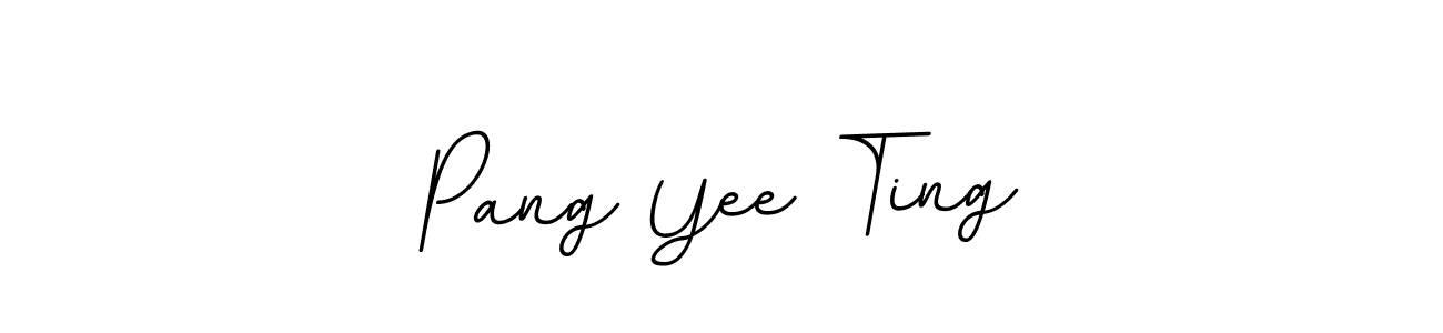 Make a beautiful signature design for name Pang Yee Ting. With this signature (BallpointsItalic-DORy9) style, you can create a handwritten signature for free. Pang Yee Ting signature style 11 images and pictures png