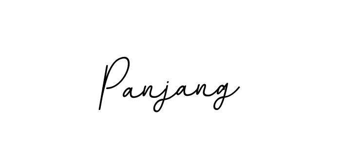 Design your own signature with our free online signature maker. With this signature software, you can create a handwritten (BallpointsItalic-DORy9) signature for name Panjang. Panjang signature style 11 images and pictures png
