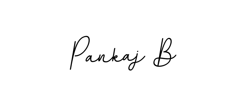 The best way (BallpointsItalic-DORy9) to make a short signature is to pick only two or three words in your name. The name Pankaj B include a total of six letters. For converting this name. Pankaj B signature style 11 images and pictures png