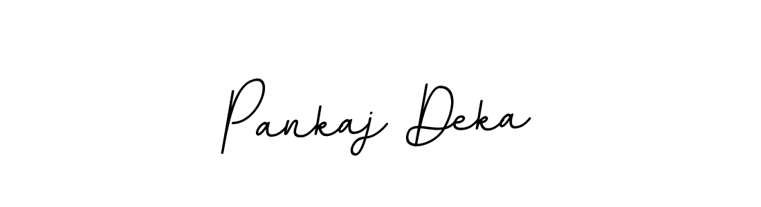 Use a signature maker to create a handwritten signature online. With this signature software, you can design (BallpointsItalic-DORy9) your own signature for name Pankaj Deka. Pankaj Deka signature style 11 images and pictures png